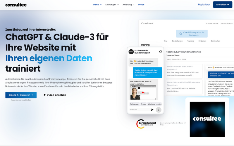 Consultee ChatGPT & Claude mit eigenen Daten trainieren Image